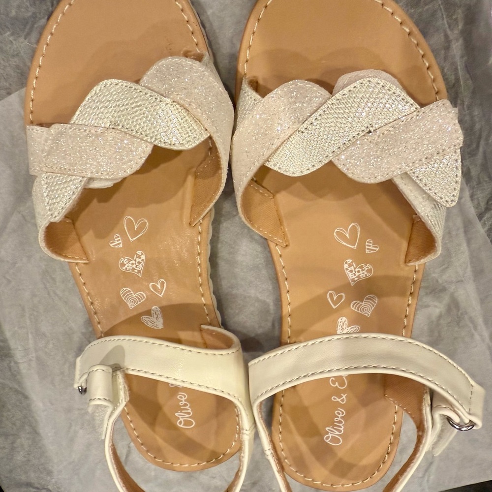 Elegant Girls Cream Sandals